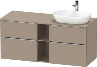 Duravit D-Neo Konsolenwaschtischunterbau wandhängend Leinen Matt 1400x550x664 mm - DE4970R70750000 DE4970R70750000