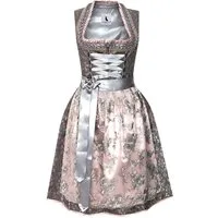 Alpenmärchen Dirndl Dirndl Anni in grau und rosa - ALM903