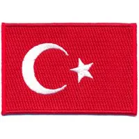 hegibaer Aufnäher 150 x 90 mm Türkei Flagge Aufnäher Aufbügler 0633 XL, (1-tlg), gute Qualität