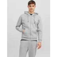 Jack & Jones Kapuzensweatjacke JJEBRADLEY mit Kapuze, ideal für kalte Jahreszeit Materialmix, relaxed fit