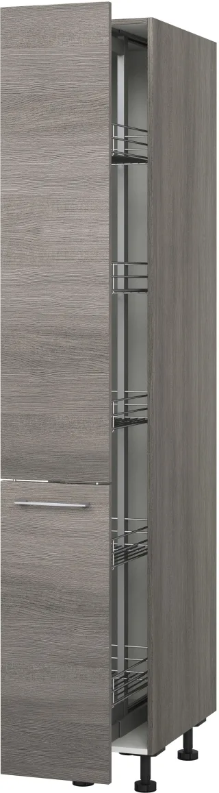 KOCHSTATION Apothekerschrank "KS-Trea SVAV30-195" inklusive 5 verstellbarer Drahtkörbe, Höhe 195 cm, Breite 30 cm