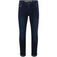 TIMEZONE Slim-fit-Jeans Slim Fit Jeans Denim SCOTTTZ für Herren Baumwolle unifarben elastisch Reißverschluss casual-Style