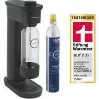 Grohe Wassersprudler Blue Fizz Wassersprudler, Basic Starter Set, schwarz (31941K00)