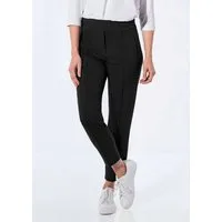 GOLDNER Schlupfhose Kurzgröße: Elegante 7/8-Schlupfhose SARA Slim Fit Jerseyhose mit Rundum-Dehnbund und Biesen