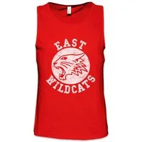 Urban Backwoods Tanktop East Wildcats Ärmelloses T-Shirt High School Basketball Musical Katzen Team Symbol Sign Logo