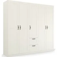 rauch Drehtürenschrank Kleiderschrank Schrank Garderobe Ankleide COTTAGE BY QUADRA SPIN (Breiten: 181/226/271 cm, Höhe 210 cm) in skandinavischem Landhausstil, mit Schubladen