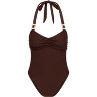 Moda Minx Badeanzug Amour Rouched (1-St) mit tollem Steinbesatz