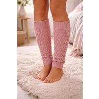 Martinex Beinstulpen Stulpen in Altrosa elegante Beinwärmer Damen Frauen Strickstulpen elastisch, weich, wärmend, rosa, gestrickt