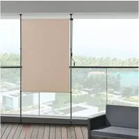pro.tec Senkrechtmarkise »Cimarra« Klemmmarkise Senkrechtmarkise Sandfarben 120 x 270 cm