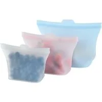 GOURMETmaxx Frischhaltebeutel GOURMETmaxx Silikon-Frischhaltebeutel 3er-Set, GOURMETmaxx Silikon-Frischhaltebeutel 3er-Set