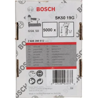 Bosch Senkkopf-Stift SK50 16G, Drahtmaß 1,2 mm, verzinkt - 2608200512