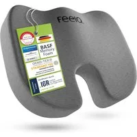 feela Sitzkissen Orthopädisches Kissen – Ergonomisch, 3 Härtegrade bei Rückenschmerzen, Fördert gesundes Sitzen & entlastet Rücken – Zuhause, Büro & unterwegs