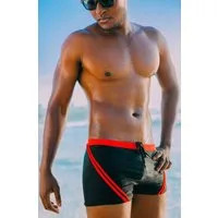 Luvanni Boxer-Badehose Badehose Herren Schnelltrocknende Beachshorts Badeshorts eng TS07 Schwimmhose Männer Shorts Hose Boxerbadehose