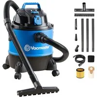 Vacmaster Industriesauger Nass Trockensauger Waschsauger Mehrzwecksauger Industriestaubsauger, 1250 W, für Haus, Garage, Auto inkl. Patronenfilter, Vliesfilterbeutel