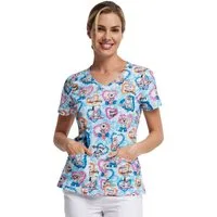 Cherokee Funktionsbluse Bunt bedruckter Damen Kasack "Lustige Hunde" Kasack mit Motiv