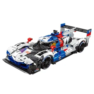Eikee Y18082 1/8 MANS M V8 Blue Supercar Building Blocks Kit 3507PCS RC Racing Vehicles Model Desktop Ornament Collect T