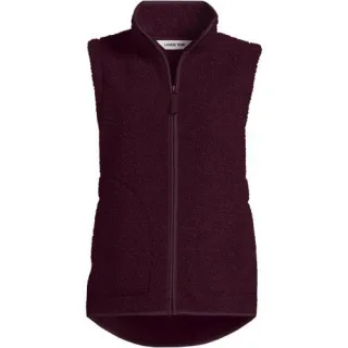 Teddy-Weste für Damen, Damen, size: regular, Elfenbein, Polyester, by Lands' End