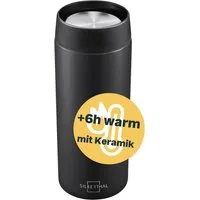 SILBERTHAL Thermobecher Thermobecher to go 350ml - 6h warm & 12h kalt, 1-tlg., Edelstahl, Keramik im Inneren, 6h warm, 12h kalt
