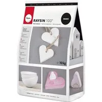 Rayher Modelliermasse Kreativgießmasse Raysin 100, weiß
