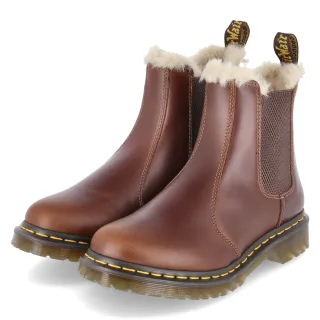 Dr. Martens Chelsea Boots LEONORE  Braun - Gr. 37 -  Textil