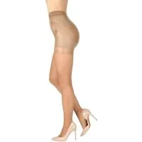 BANANALU Highwaist Strumpfhose Bauch Bein Po Strumpfhose figurformende Miederhose mit shaping Effekt 20 DEN