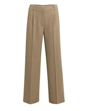 Yaya - Marlenehose mit hohem Bund beige - Gr. - 34