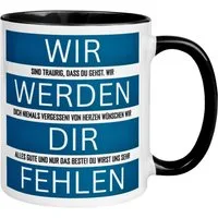 Momentals Tasse Wir werden dir fehlen - Abschiedsgeschenk Kollege Kollegin Kollegen, Gratis Versand · Links-&Rechtshänder · Spülmaschinenfest