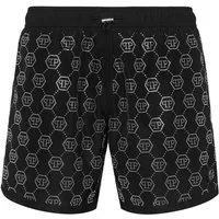PHILIPP PLEIN Badeshorts Mit Schmucksteinen