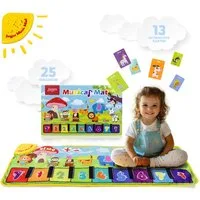 JoyJoz Spielmatte (Elektronische Klaviermatte, Tanzmatte für Kinder), mit 25 Geräuschen und 13 Karten – Spielspaß und Lernen in Einem