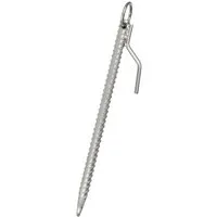 Moritz Zelthering Bodenanker 41cm mit Haken und Öse, (Set), Erdnagel Zelthering Erdanker Bodenanker Zeltbefestigung