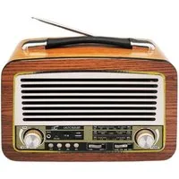 LTC LXLTC102UBT Retro-Radio (FM-Tuner, 5,00 W, Tragbares Radio FM AM Olza Retro mit Beleuchtung)