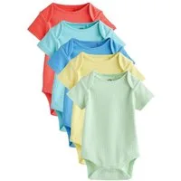 Next Kurzarmbody Kurzärmelige Baby Bodysuits im 5er-Pack (5-tlg)
