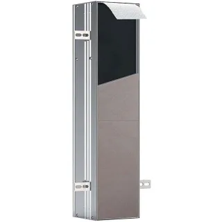 Emco Asis plus 11012 Unterputz-WC-Modul 975611012 Türanschlag links, Aluminium, 658mm, Tür befliesbar