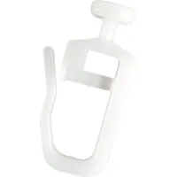 dekohaken24.de Gardinengleiter Faltengleiter/Gardinengleiter/Universalgleiter mit 7mm Kopf, für Gardinen-/Vorhangschienen mit ca. 4 mm breiten Profilschlitzen, (100-St), mit Faltenlegehaken verschließbar