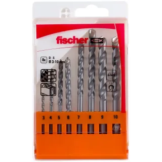 Fischer Steinbohrer D-S Set 3-10mm (8) - 543027
