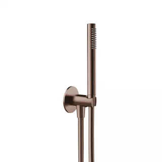 Herzbach spa ix pvd Wannen-Set rund Brauseanschlussbogen 70 stab bs 125 copper, Copper Steel, 21.914 21.914400.1.39