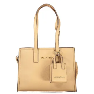Mario Valentino Beiger Polyurethan Damenhandtasche