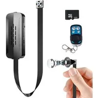 SpionProfi Überwachungskamera 64GB 4K Mini Kamera Video Foto Bild Aufnahme Überwachung (1-tlg., 4k Mini Knopf 64GB Kamera Spycam Versteckte Spion Cam)