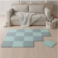 LittleTom Puzzlematte ab dem 1. Tag - 18 Teile Baby Spielmatte - 30 x 30 Kinder Krabbelmatte, (18-tlg), Spielunterlage für Babys und Kleinkinder - Kinderzimmer Puzzleteppich