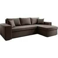 Luxusbetten24 Schlafsofa Designer Sofa Denver, mit Stauraum und Schlaffunktion