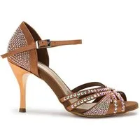 Dancing Queens Sparkle Shine Tanzschuhe Satin - Absatz 8.0 cm thin High-Heel-Sandalette Tanzschuh 8 cm Absatz: Salsa, Bachata, Kizomba, Zumba