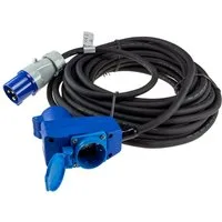 ChiliTec CHILITEC CEE-Verlängerung 16A/3600W, 3-polig, 15 m, mit Steckdose CEE-Adapterkabel