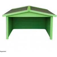 HTI-Living Mähroboter-Garage Rasenmähergarage Wilbur Grün, BxTxH: 87x80x50 cm, für Mähroboter, (1 Stück, 1-St., 1 Rasenmähergarage)