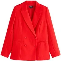 Next Jackenblazer Zweireihiger Blazer in Knitteroptik, Kurzgröße (1-tlg)
