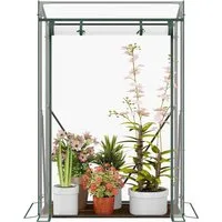 Woltu Foliengewächshaus, Tomatengewächshaus Treibhaus Transparent