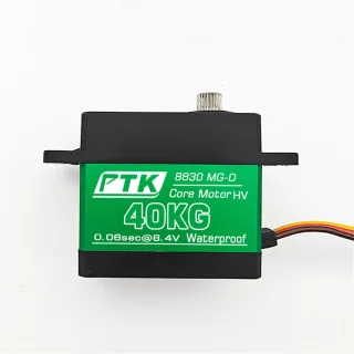 PTK8830 SSG-D 40kg Metal Digital Steering Gear High Torque High Voltage 8.4V Model Aircraft Model Climbing Car RV