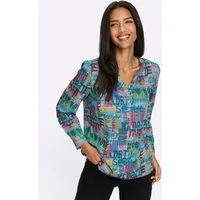Sieh an! Klassische Bluse Langarm-Bluse Langarm