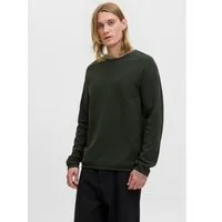 Jack & Jones Rundhalspullover JJEHILL KNIT CREW NECK NOOS Baumwolle, regular fit