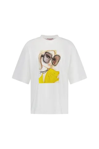 Studio Anneloes - Astrid Vos fiep t-shirt off white - Gr. - L