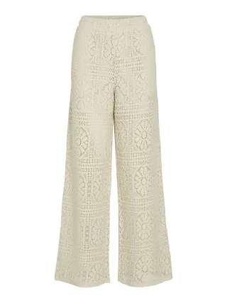 VILA - VIMERINDA HW WIDE PANTS/LS Birch - Gr. - S